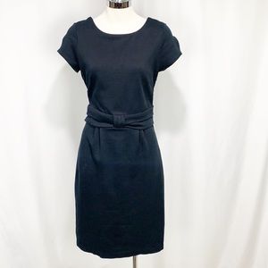 Boden Black Twist Tie Waist Dress 8
